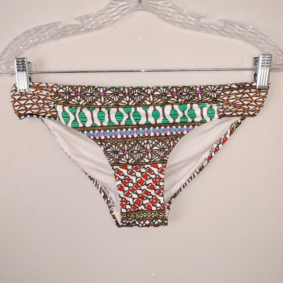 NWOT Trina Turk Macrame Pattern Bikini Bottoms Sz. M - Picture 3 of 6